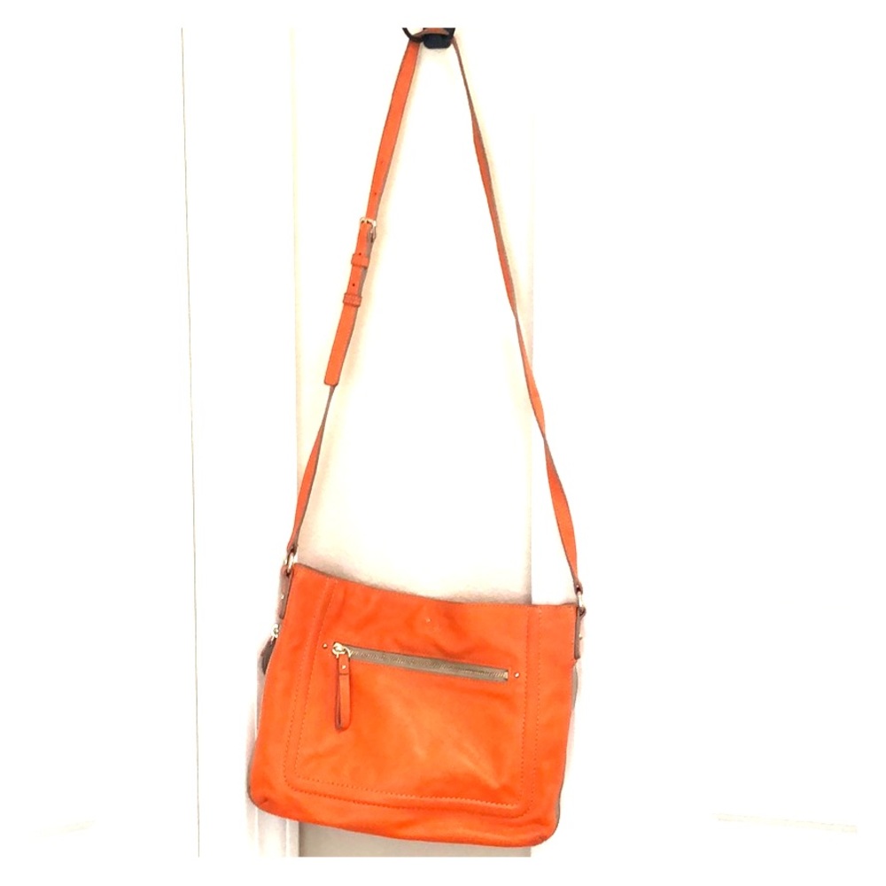 Leather Kate Spade Crossbody Purse - Orange